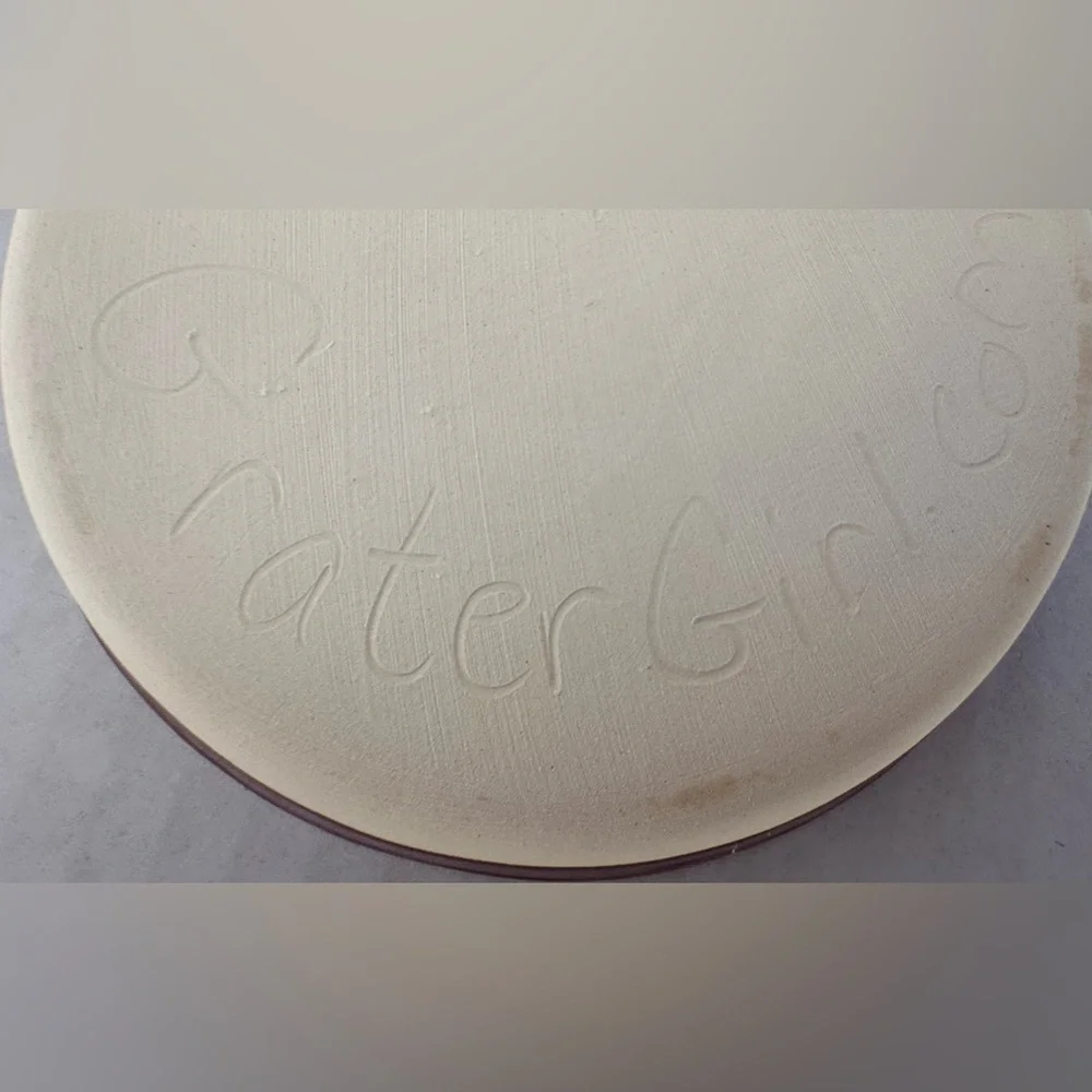 CaterGirl Red Ceramic Garlic Grater Plate